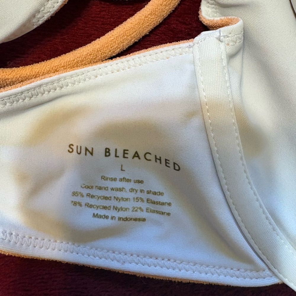 Sun Bleached Apricot Bikini Set - Picture 3 of 4